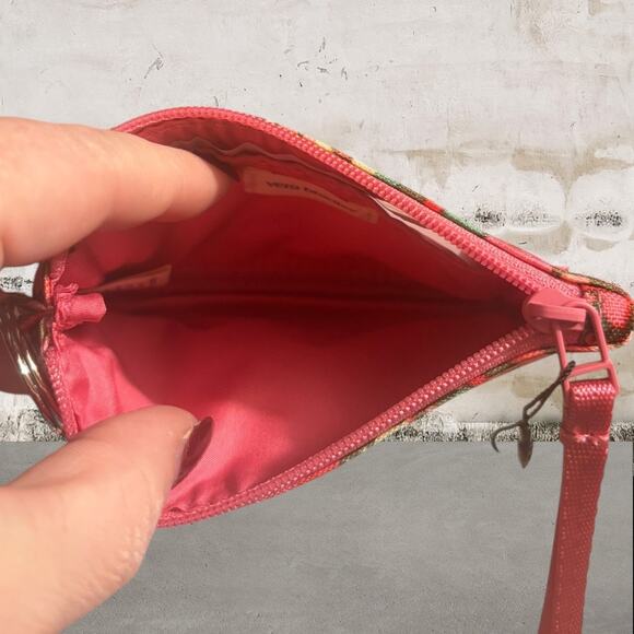 Vera Bradley NWT Paisley Zip ID Case & Spiral Notebook in Capri Pink - Picture 4 of 6